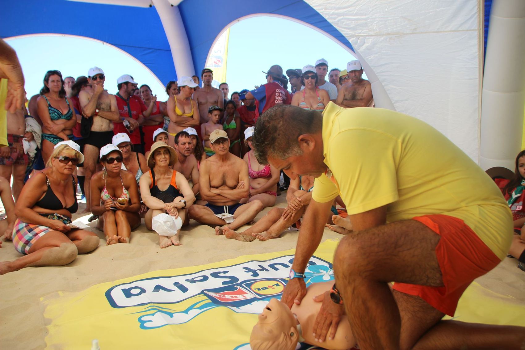 Ativação de marca numa praia